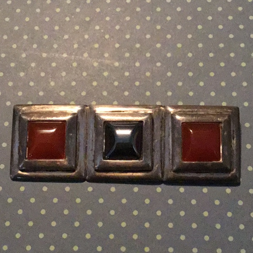 Solid Sterling Silver Brooch Signed With Hardston… - image 5